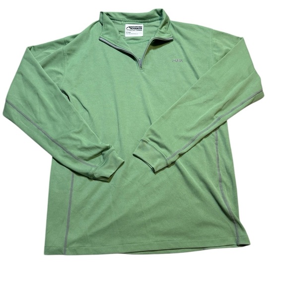 🍃 Mountain Khakis 1/4 Zip Pullover Men’s XL – Green Outdoor Casual 🏔️ - Picture 1 of 3